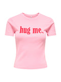 T-shirt Only Kira Rosa stampa 15359963 /Romance Rose ONLY 