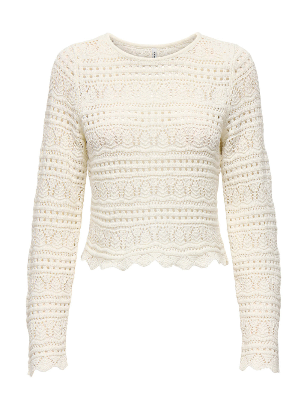 Maglia Only Elke Bianco cropped 15363049 /Birch ONLY 