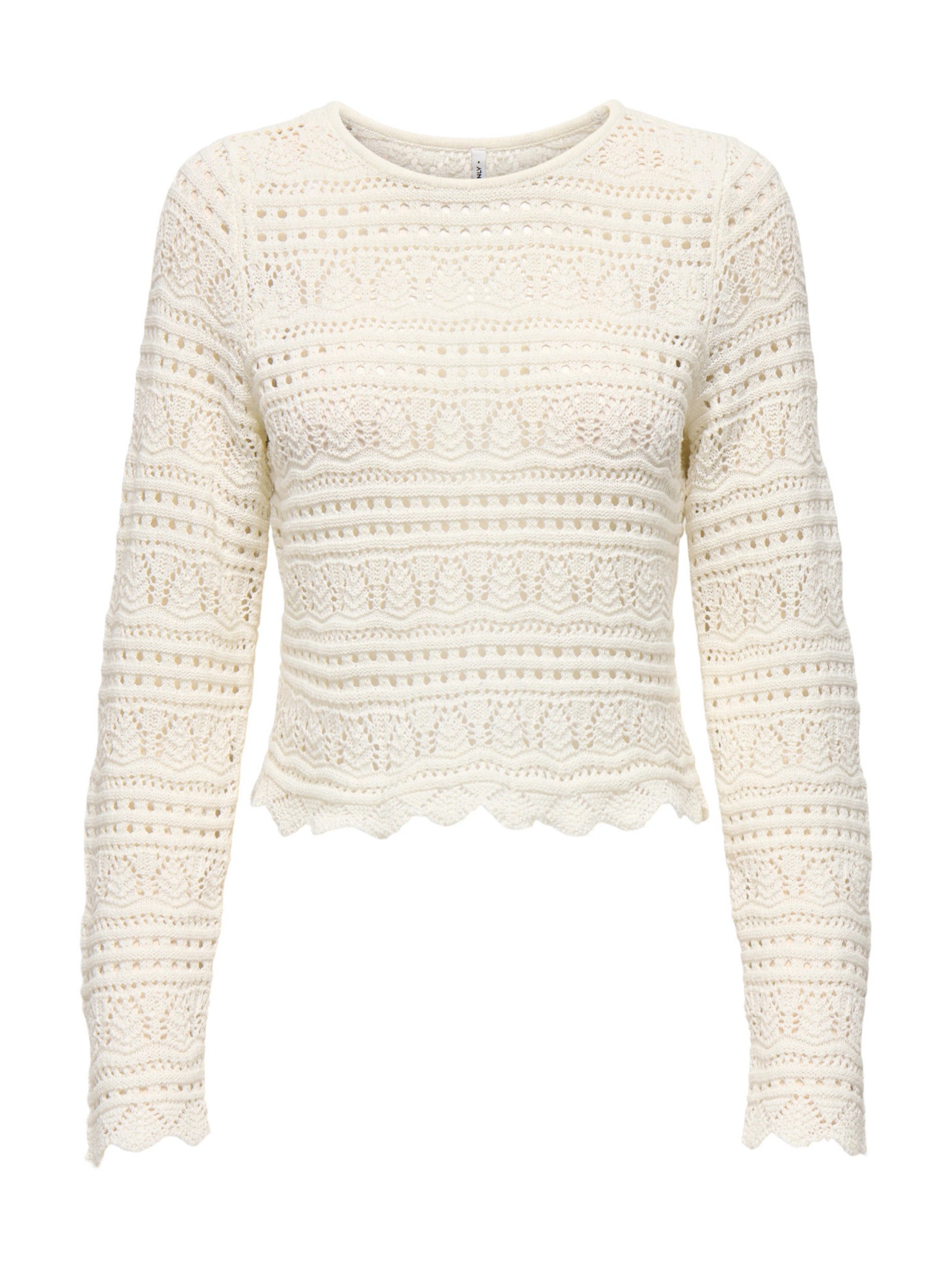 Maglia Only Elke Bianco cropped 15363049 /Birch ONLY 