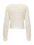 Maglia Only Elke Bianco cropped 15363049 /Birch ONLY 