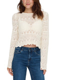 Maglia Only Elke Bianco cropped 15363049 /Birch ONLY 