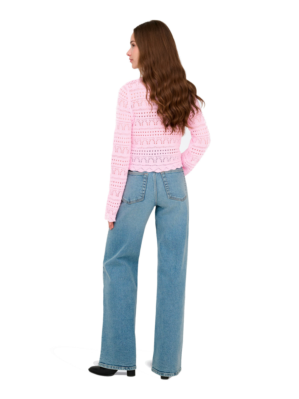 Maglia Only Elke Rosa cropped 15363049 /Romance Rose ONLY 