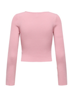 Maglia Only Mist Rosa cropped 15363170 /Romance Rose ONLY 