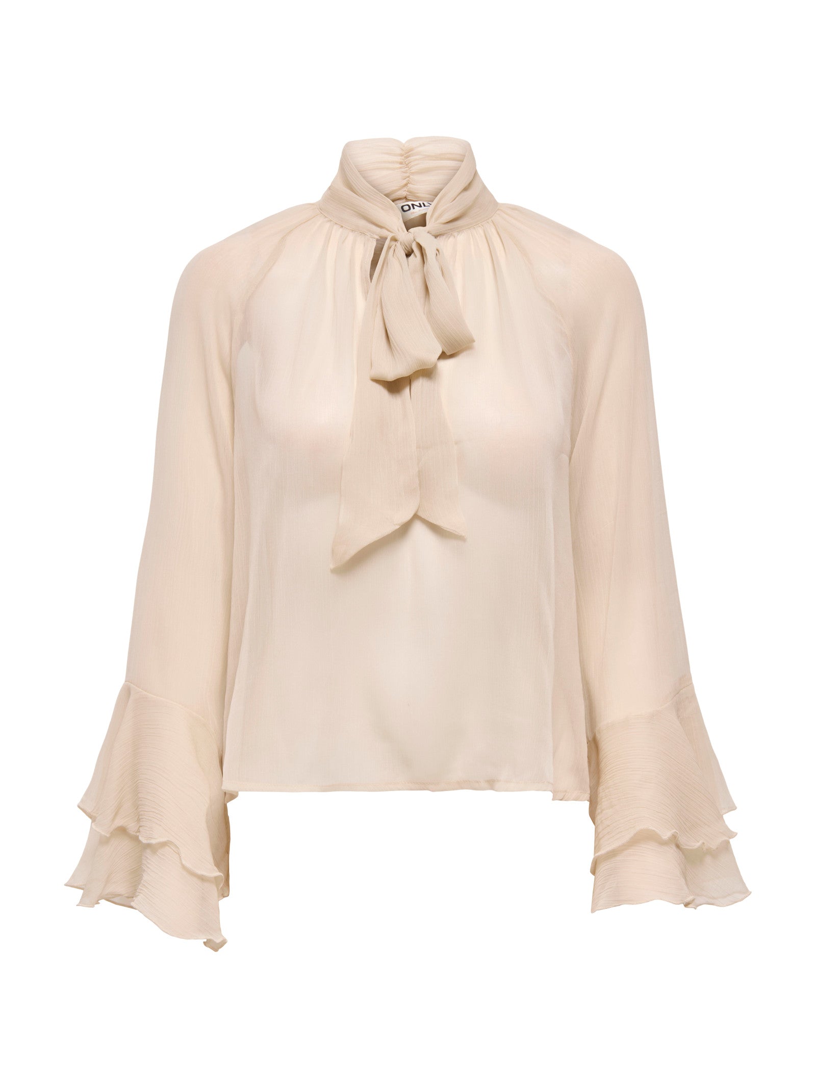 Blusa Only Ninna Beige collo annodato 15367241 /Oxford Tan ONLY 