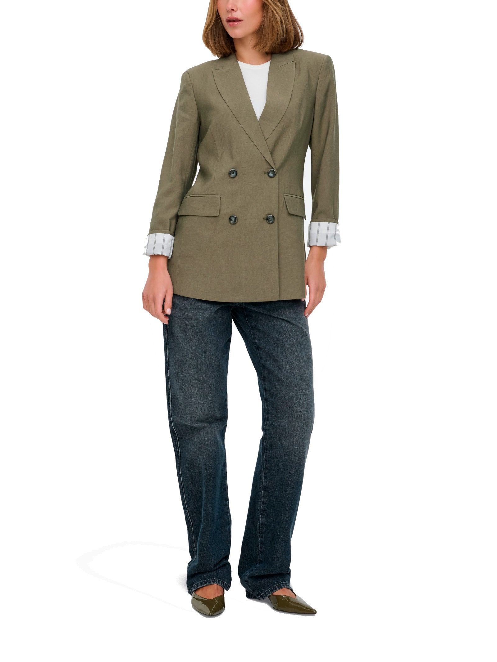 Blazer Only Verde Tila Regular fit 15367394 /Stone Gray ONLY 