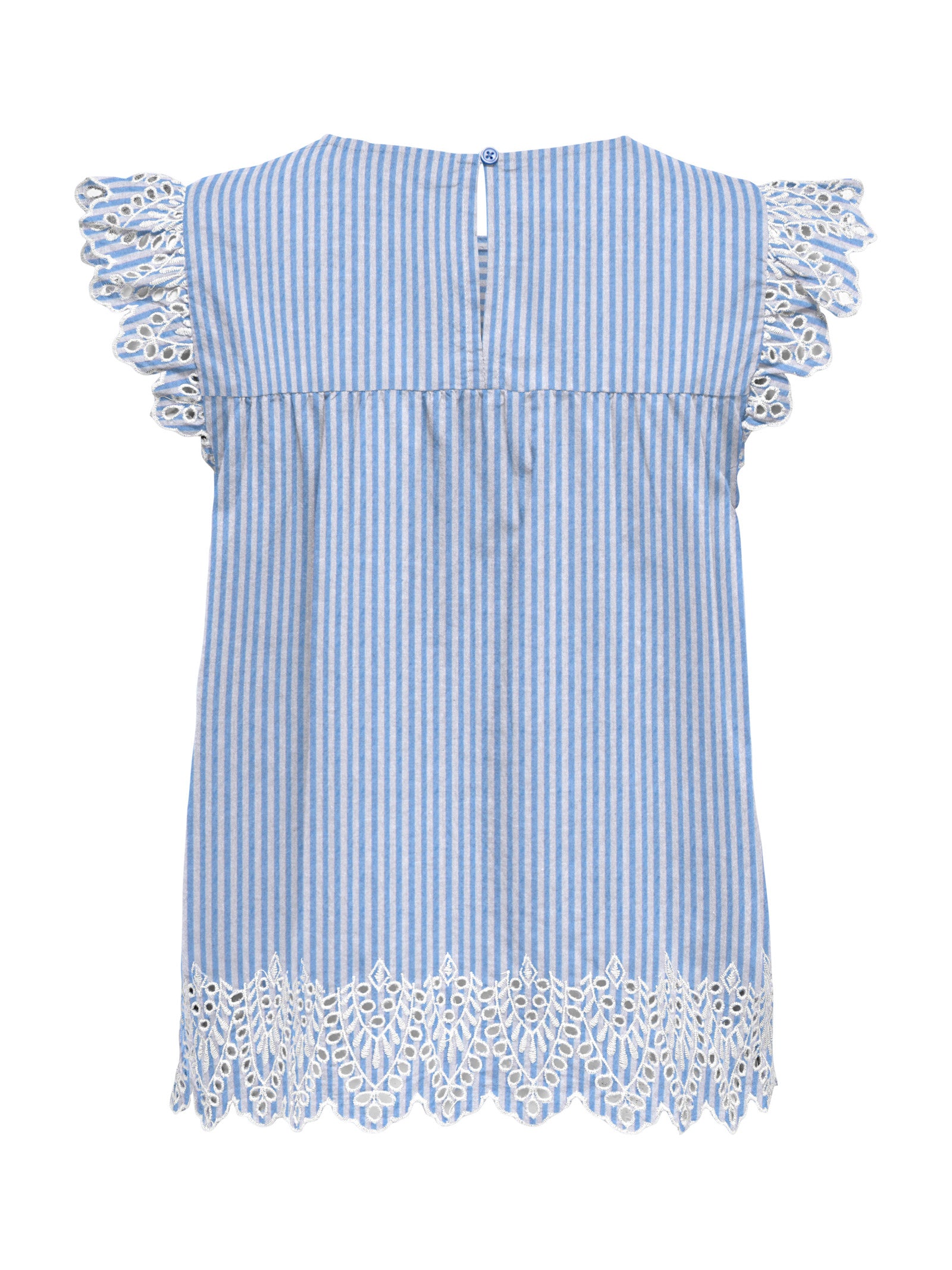 T-shirt Only Bianco riga Tulum sangallo 15367431 /Serenity ONLY 