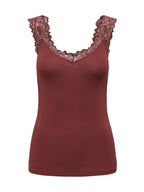 Top Only Bordeaux Free con pizzo 15367470 /Sable ONLY 