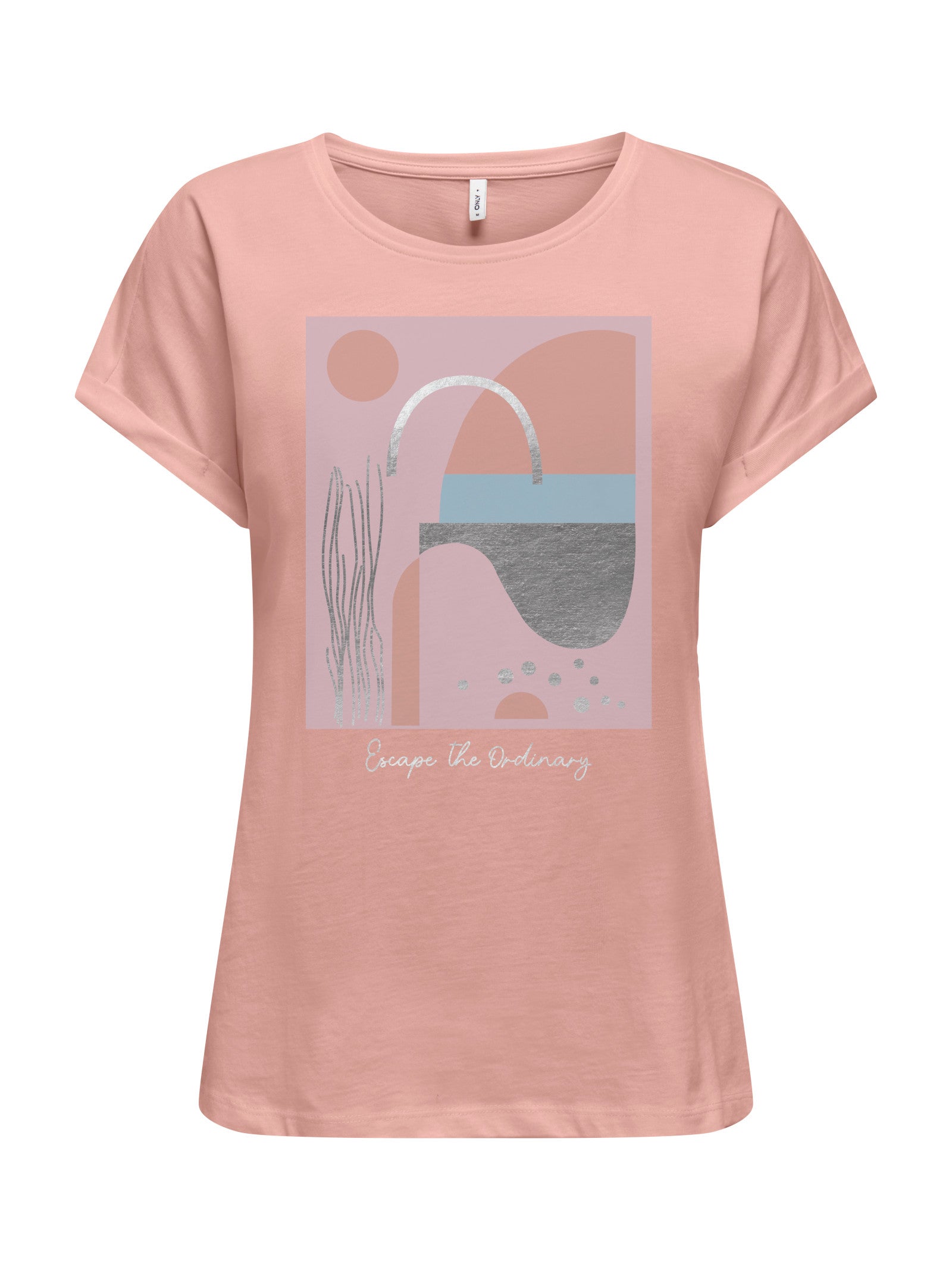 T-shirt Only Feluca Cipria con stampa 15367627 /Misty Rose ONLY 