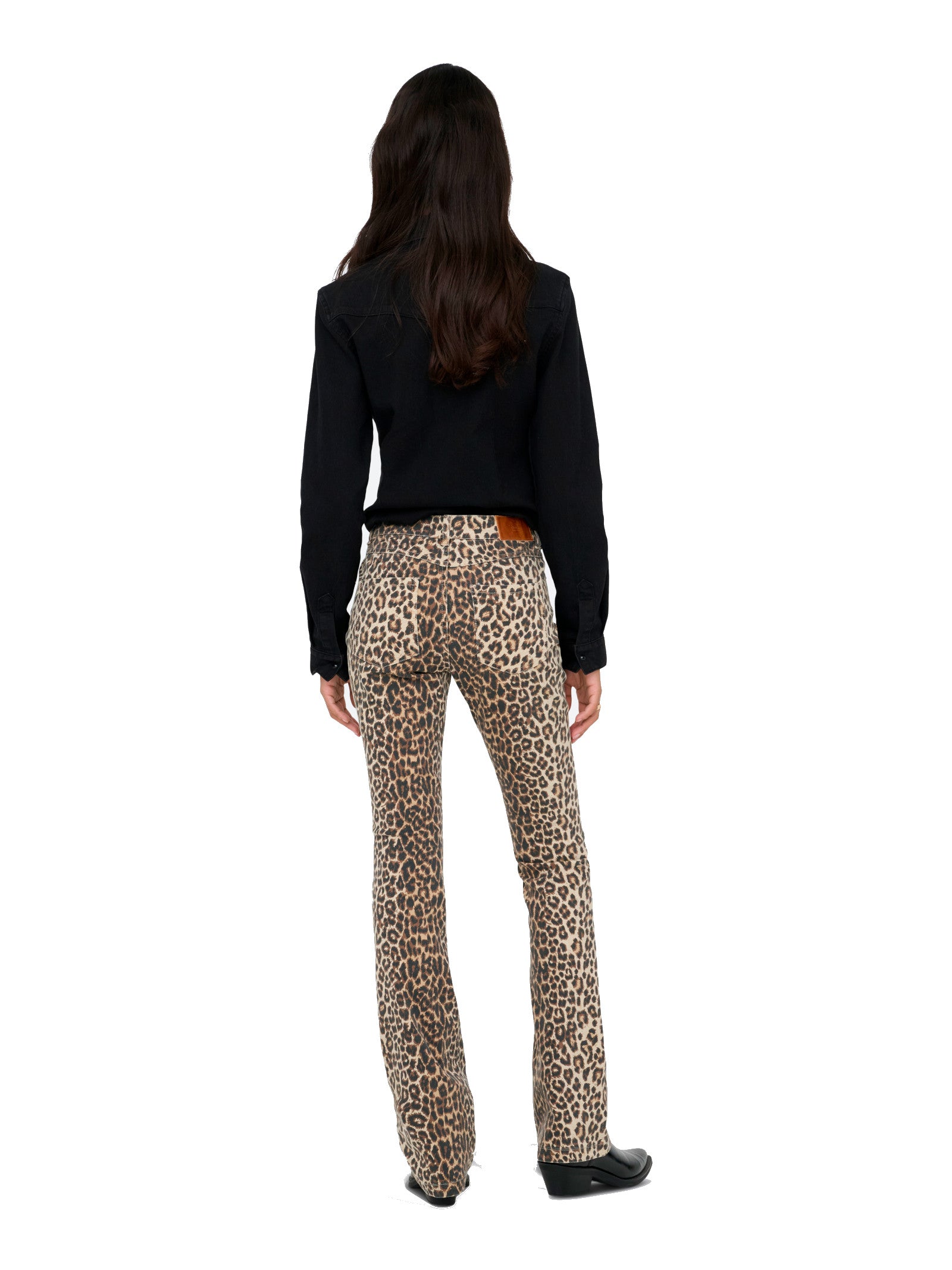 Pantalone Only Maculato Mary Flared 15367749 /Humus ONLY 