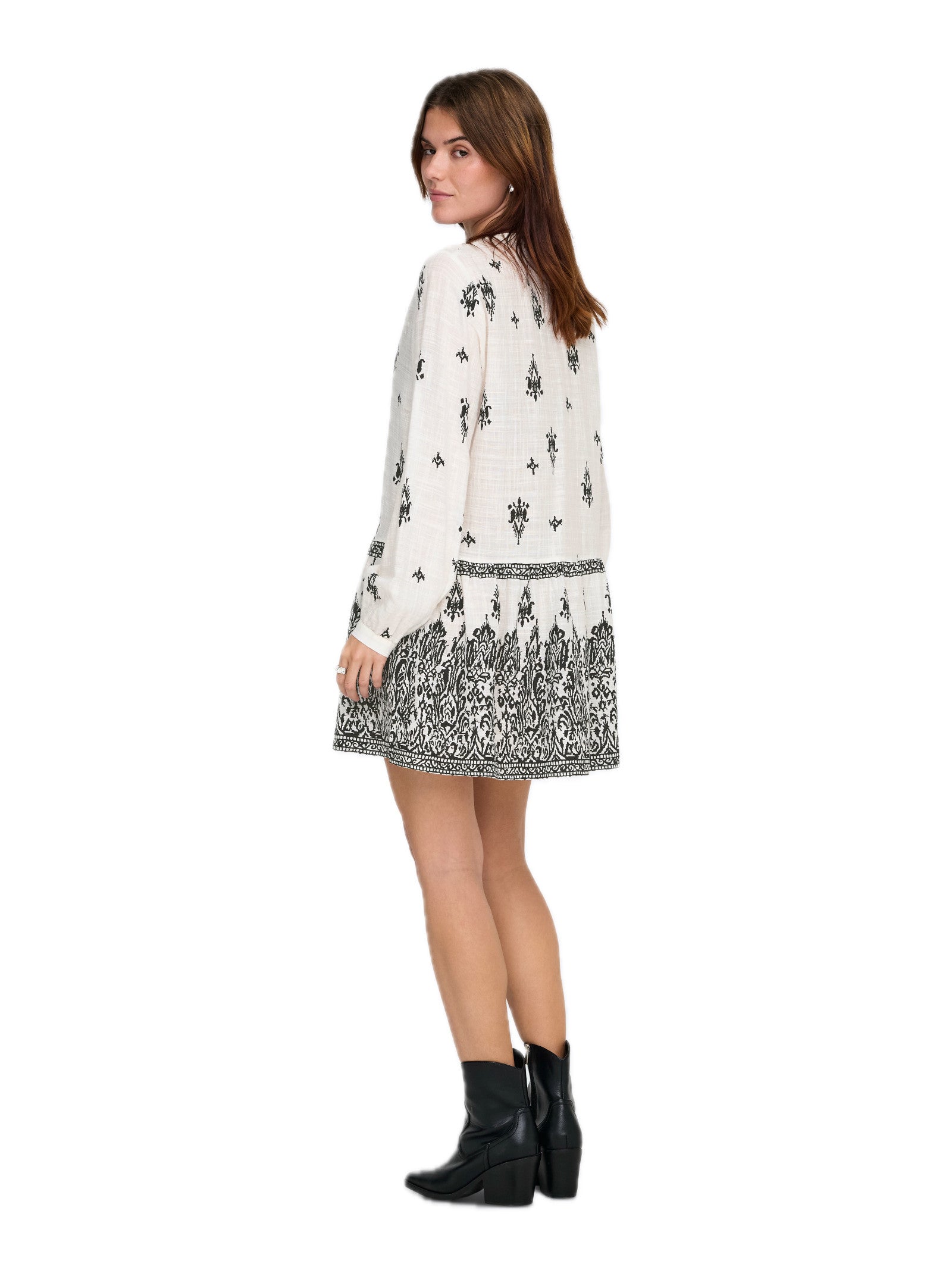 Abito Only Bianco Alma stampa corto 15367921 /Black Cloud Dancer ONLY 