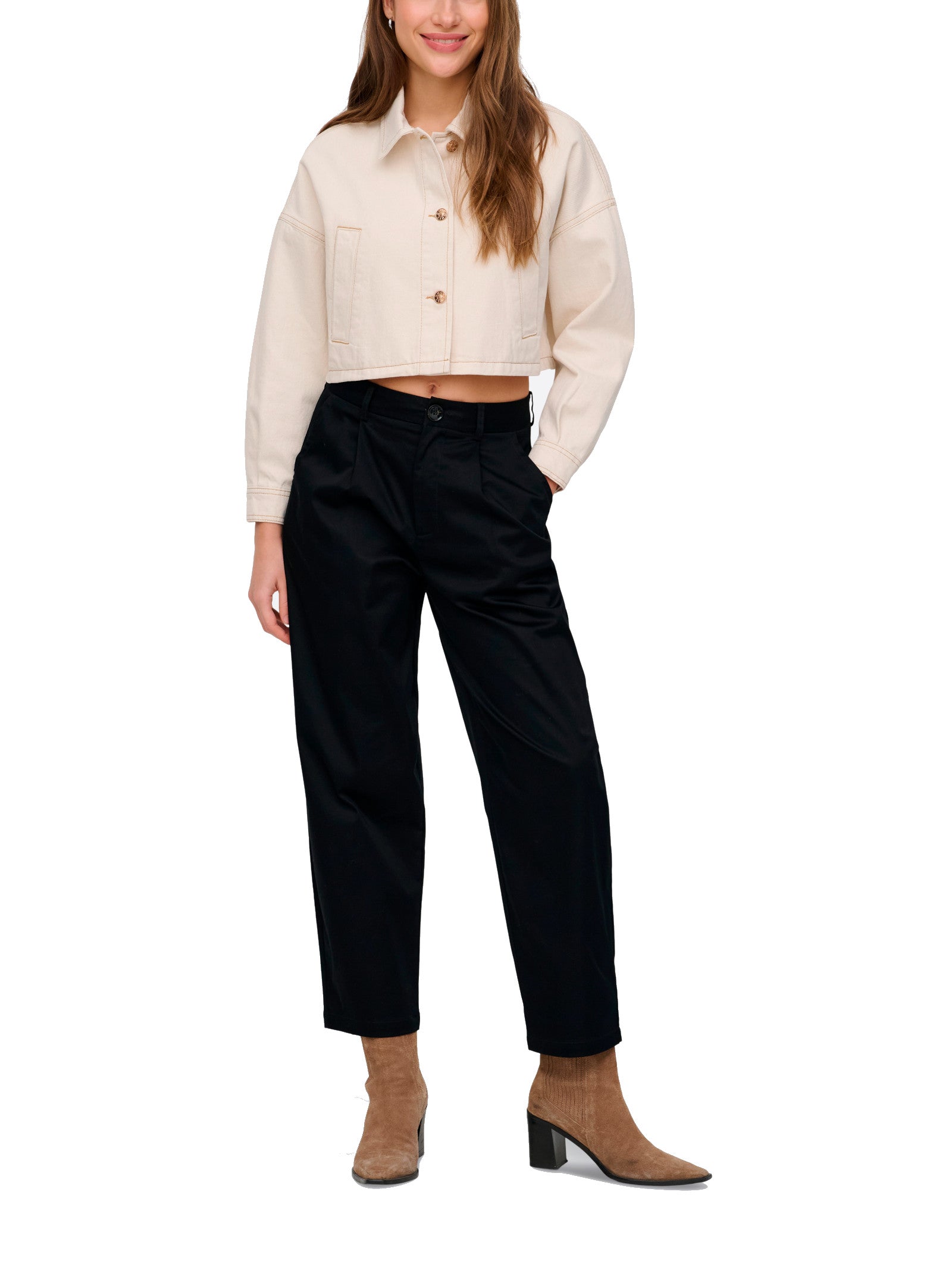 Pantalone Only Nero Casil Barrel 15368213 /Black ONLY 