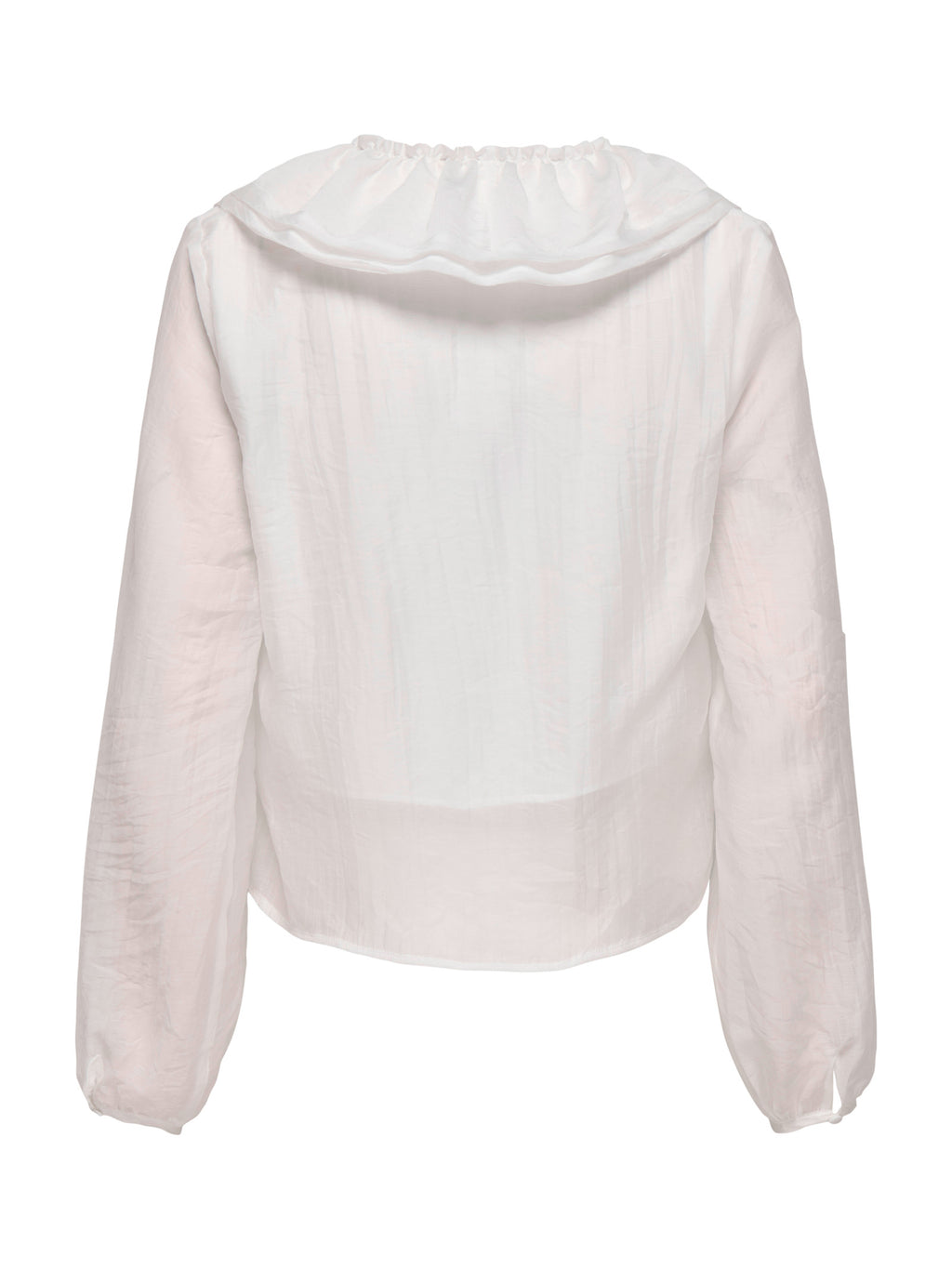 Blusa Only Bianco Teagan volant 15368624 /Cloud Dancer ONLY 