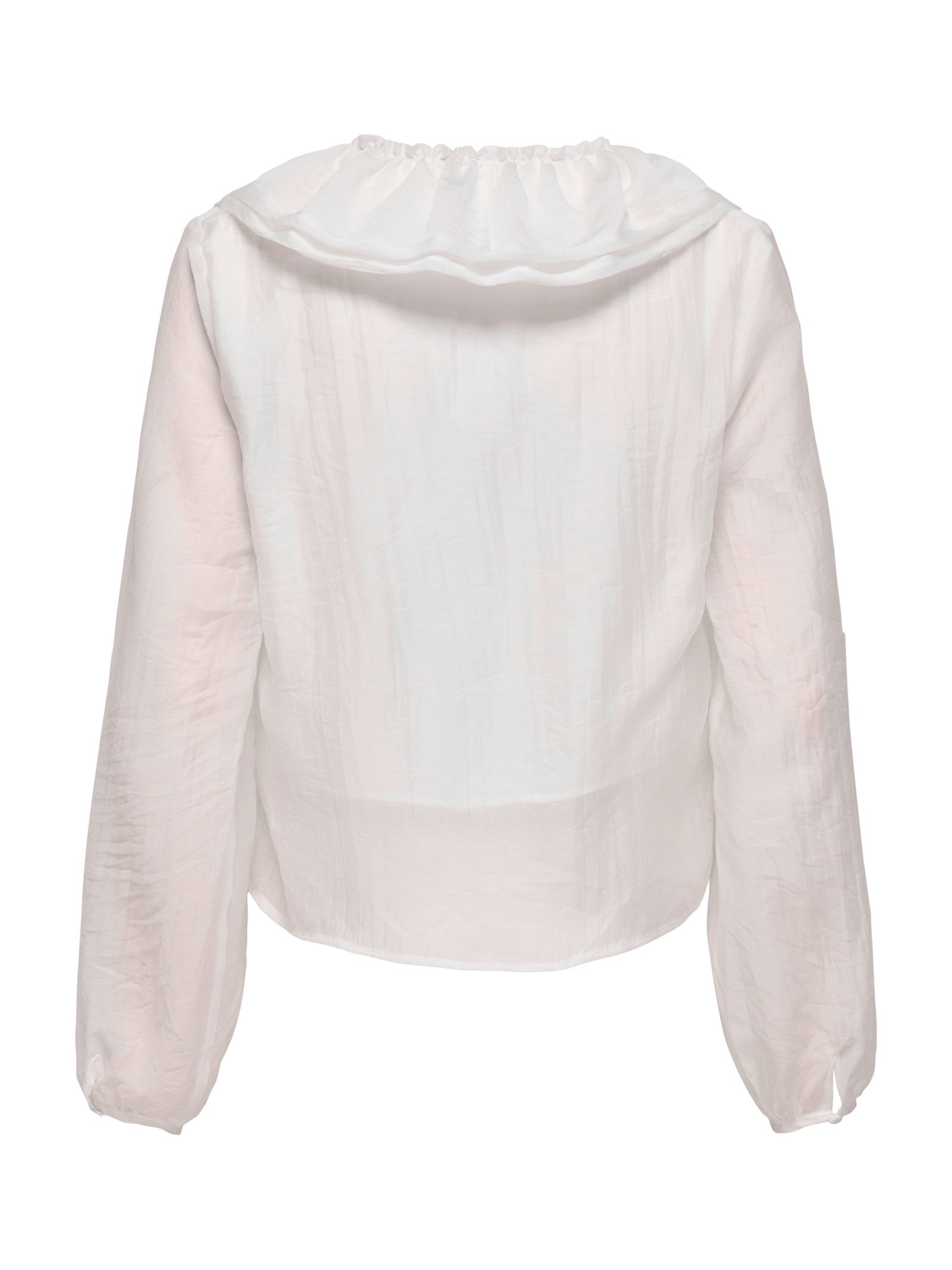 Blusa Only Bianco Teagan volant 15368624 /Cloud Dancer ONLY 