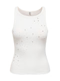 Top Only Filiz Bianco strass 15368917 /Cloud Dancer ONLY 