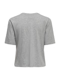 T-shirt Only Alice Grigio Loose 15368936 /Light Grey Melange ONLY 