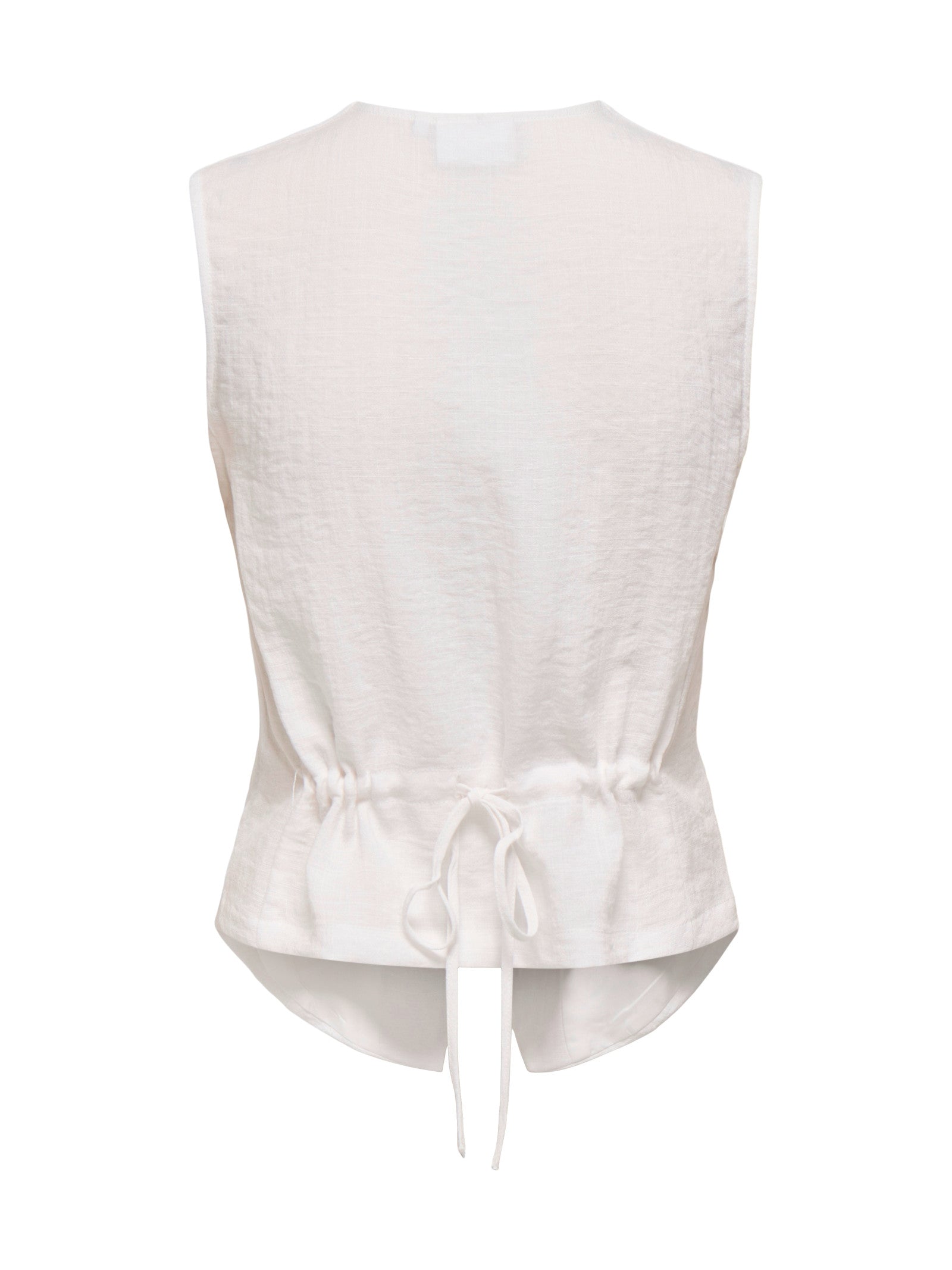 Gilet Only Bianco Lita con scollo a V 15370277 /Bright White ONLY 