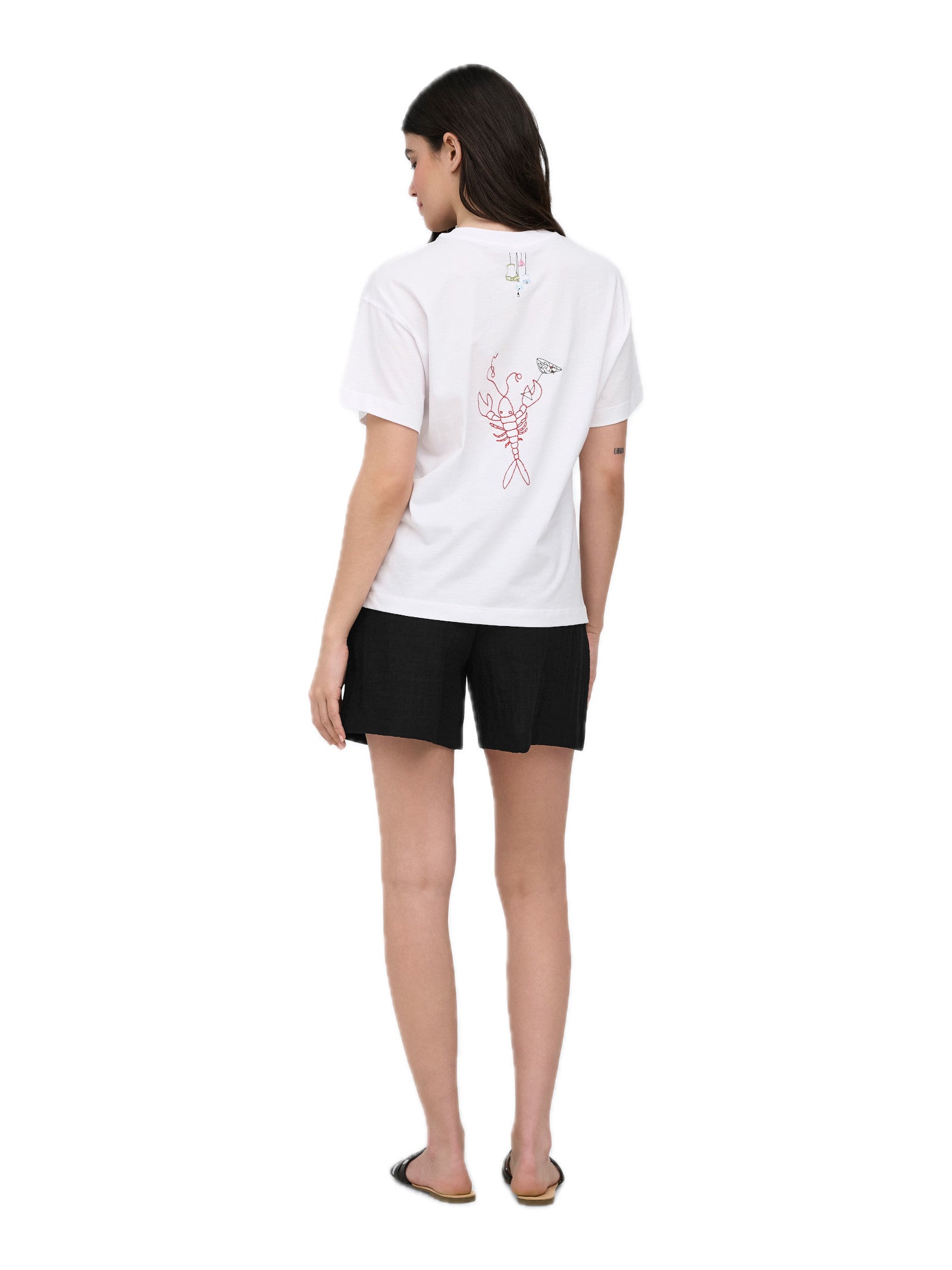Shorts Only Nero Lita effetto lino 15370279 /Black ONLY 