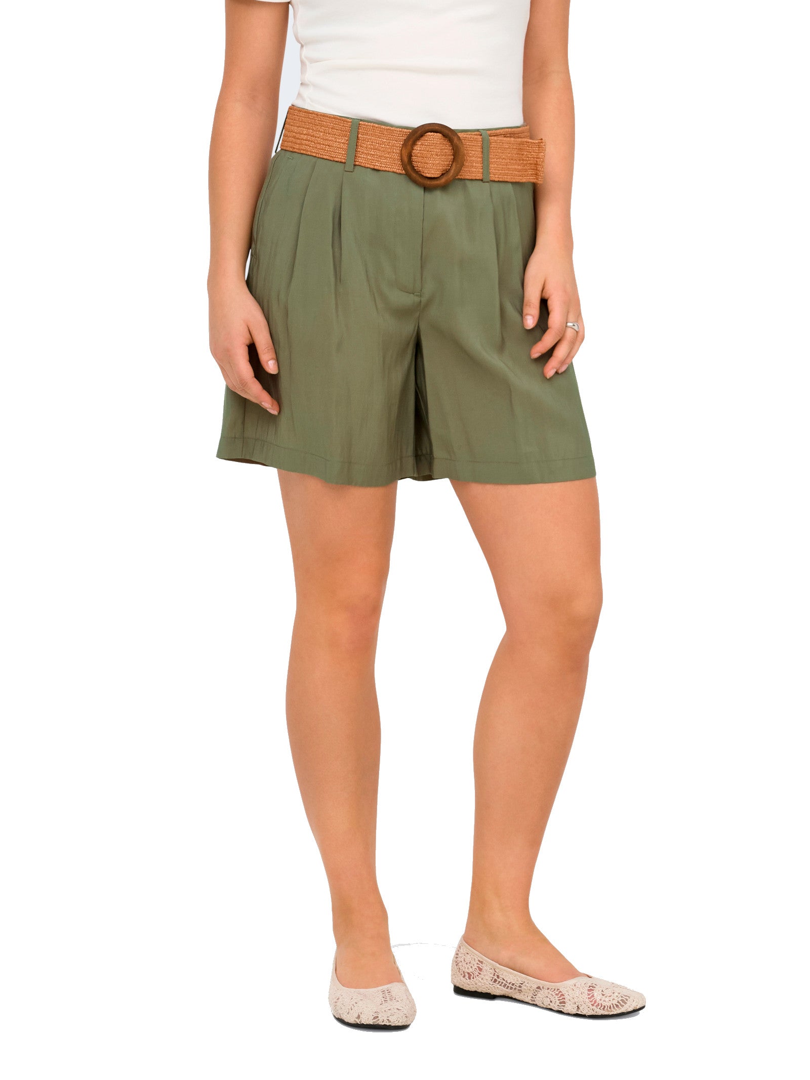 Shorts Only Verde Ibiza cintura 15370298 /Mermaid ONLY 