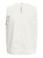 Top Only Bianco Rayi smanicato 15371623 /Cloud Dancer ONLY 