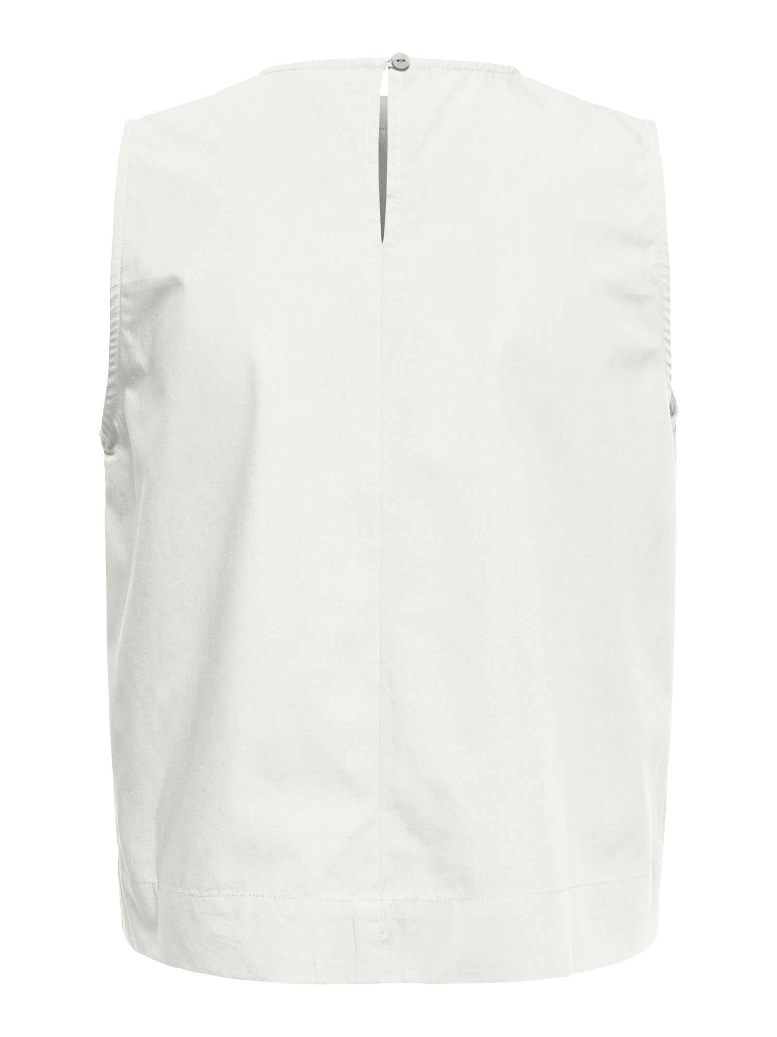 Top Only Bianco Rayi smanicato 15371623 /Cloud Dancer ONLY 