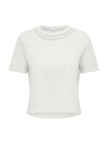 T-shirt Only Bianco Livy conchiglie 15372088 /Cloud Dancer ONLY 