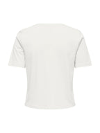 T-shirt Only Bianco Livy conchiglie 15372088 /Cloud Dancer ONLY 