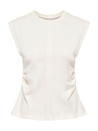 T-shirt Only Bianco Marie con piega 15372452 /Cloud Dancer ONLY 