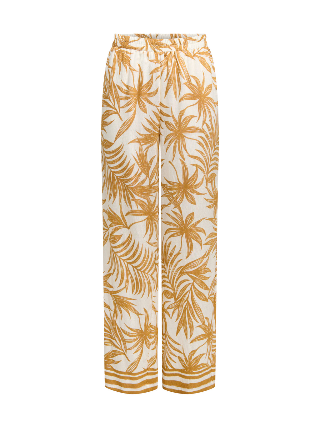 Pantalone Only Panna ocra Izzy fantasia 15373614 /Wood Cloud Dancer ONLY 