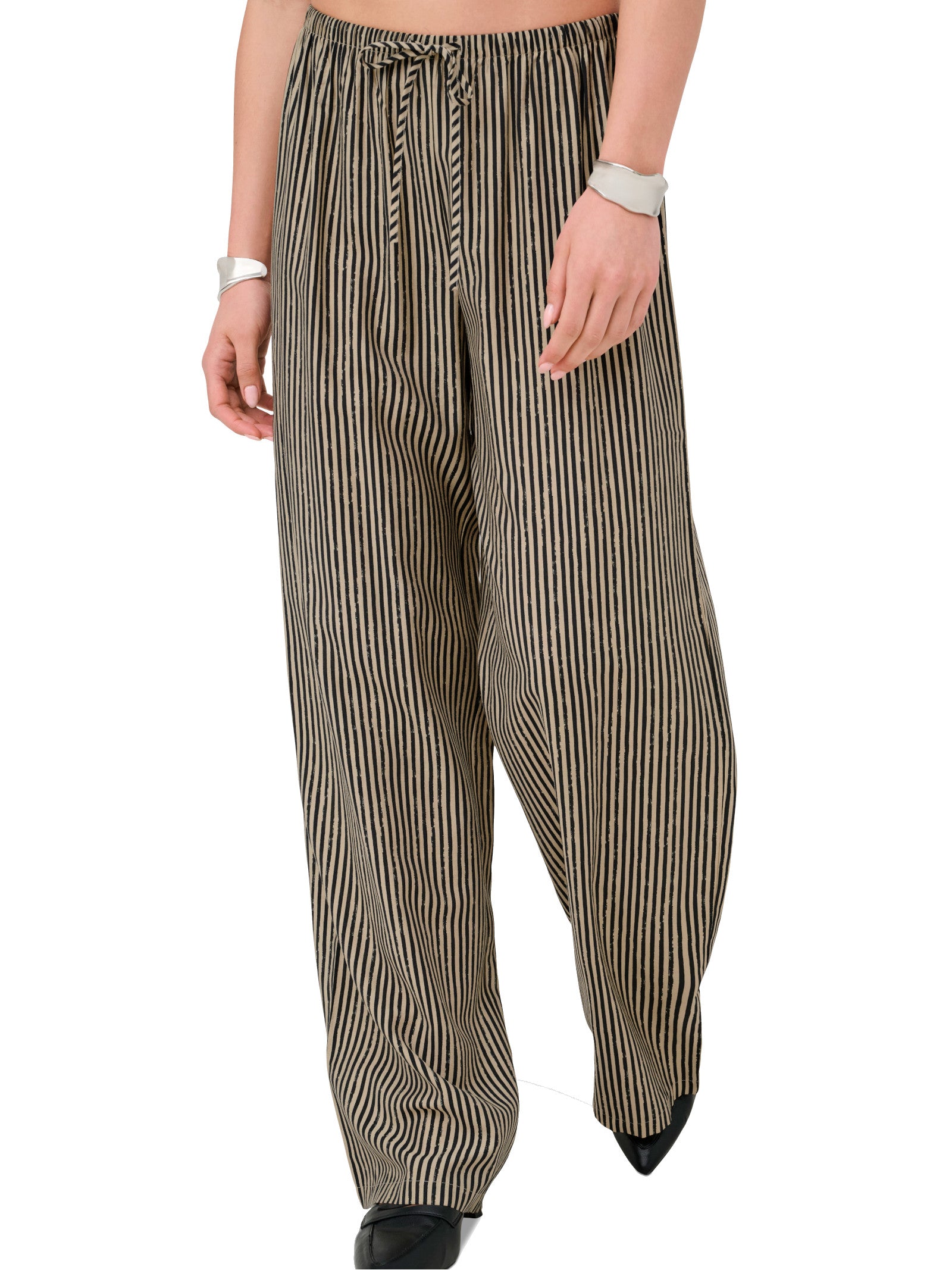 Pantalone Only Beige a palazzo 15374870 /Black ONLY 