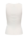 Top Only Bianco Golden scollo a U 15375090 /White ONLY 