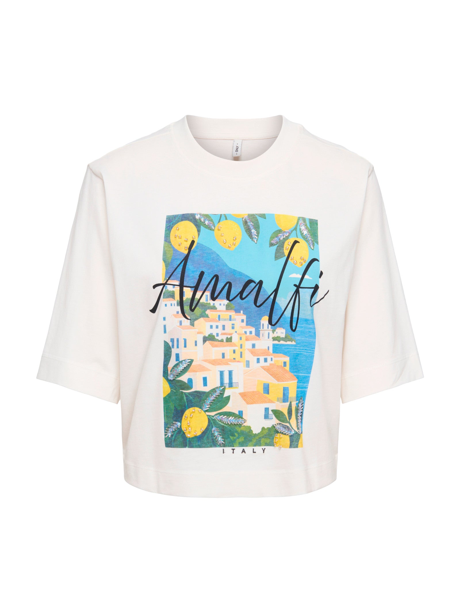 T-shirt Only Bianco Vega amalfi 15375753 /Amalfi Cloud Dancer ONLY 
