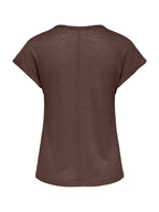 T-shirt Only Marrone Dalila scollo a V 15376094 /Chocolate Martini ONLY 