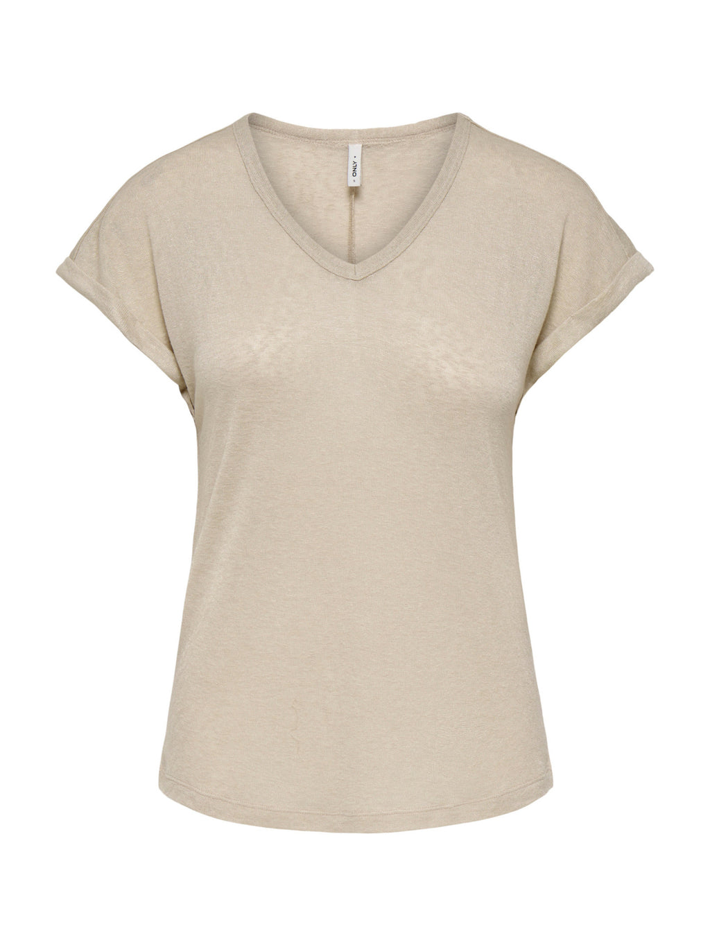 T-shirt Only Beige Dalila scollo a V 15376094 /Humus ONLY 