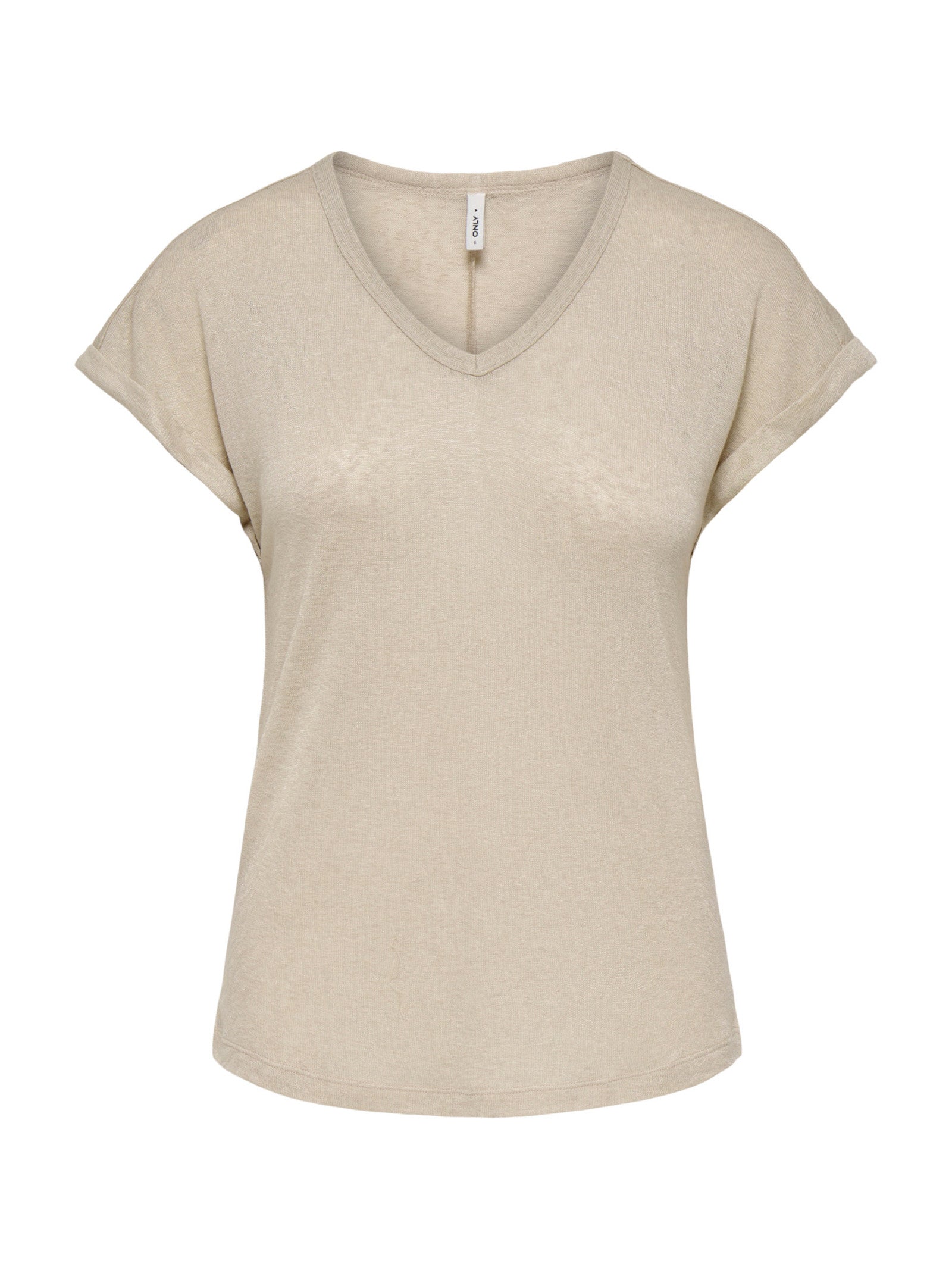 T-shirt Only Beige Dalila scollo a V 15376094 /Humus ONLY 