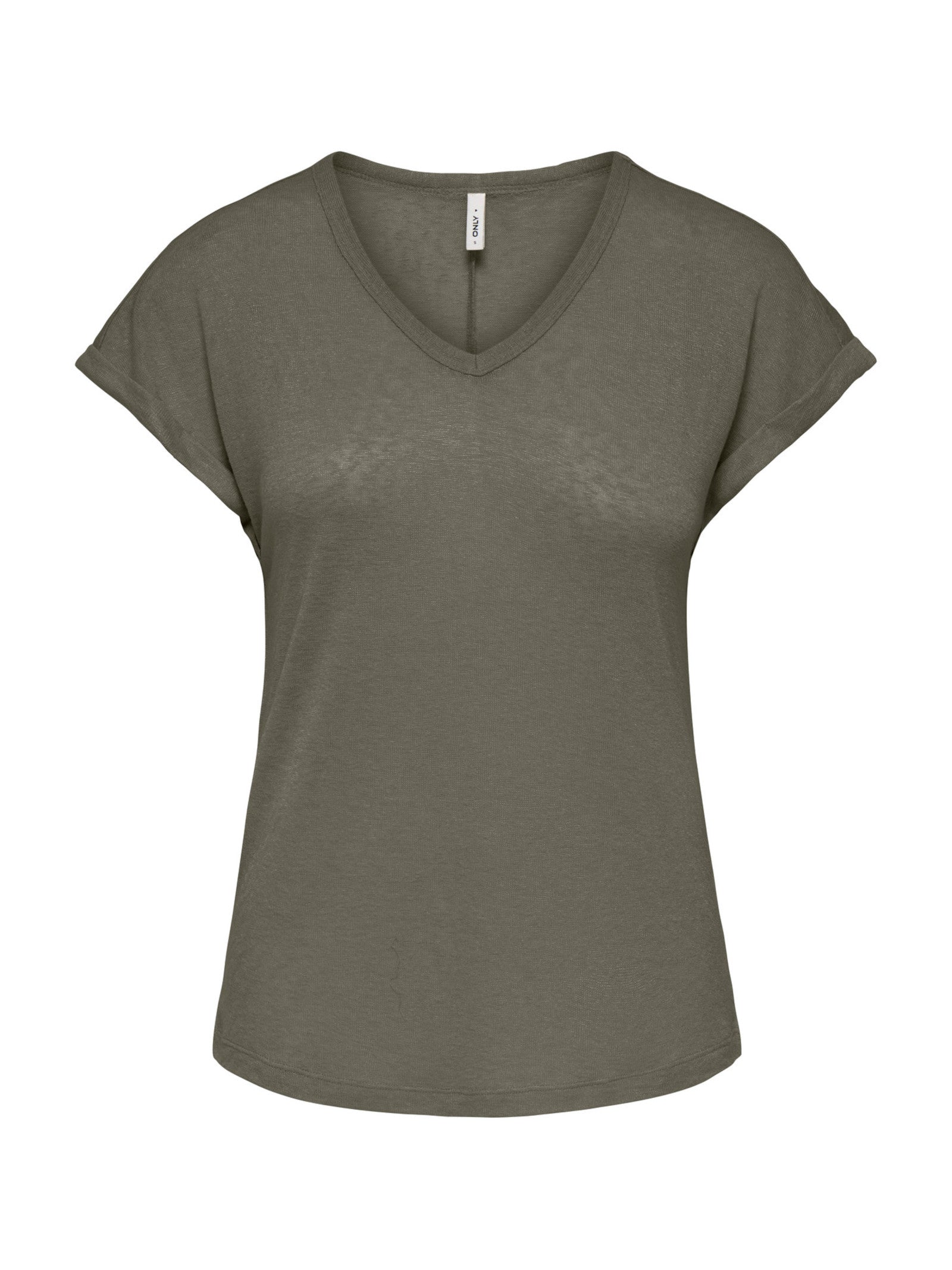 T-shirt Only Verde Dalila scollo a V 15376094 /Smokey Olive ONLY 