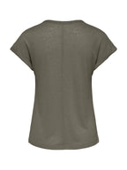 T-shirt Only Verde Dalila scollo a V 15376094 /Smokey Olive ONLY 