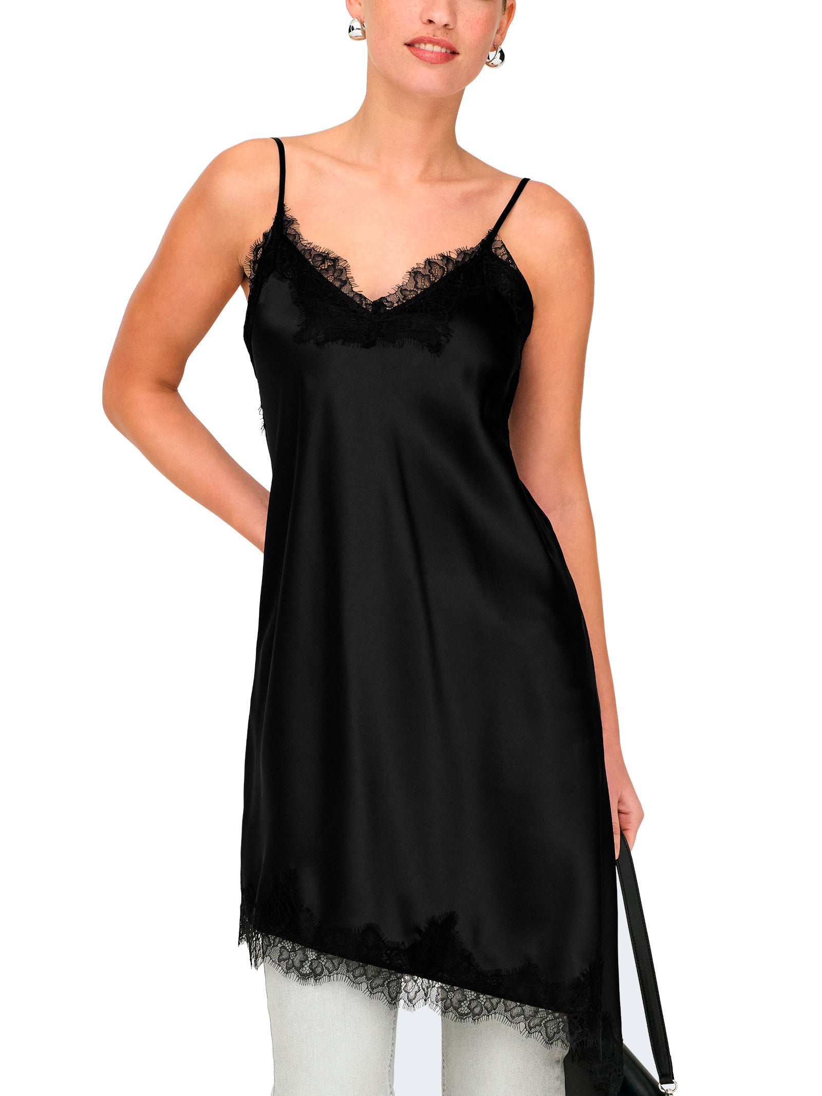 Abito Only Bella Nero in satin. 15380521 /Black ONLY 