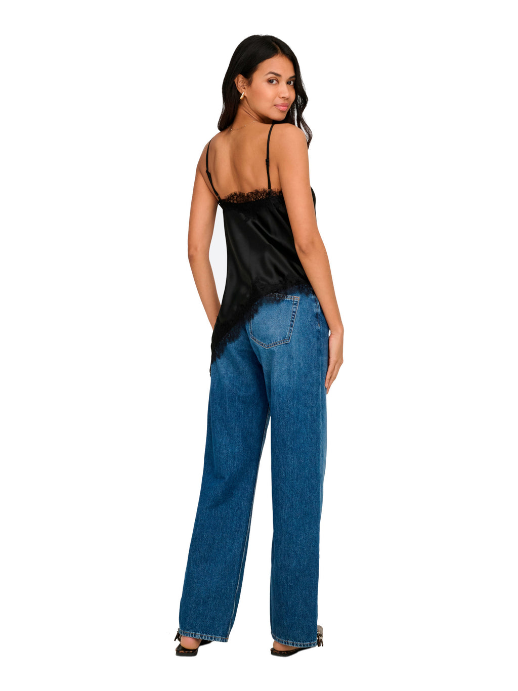 Top Only Bella Nero in satin 15380522 /Black ONLY 