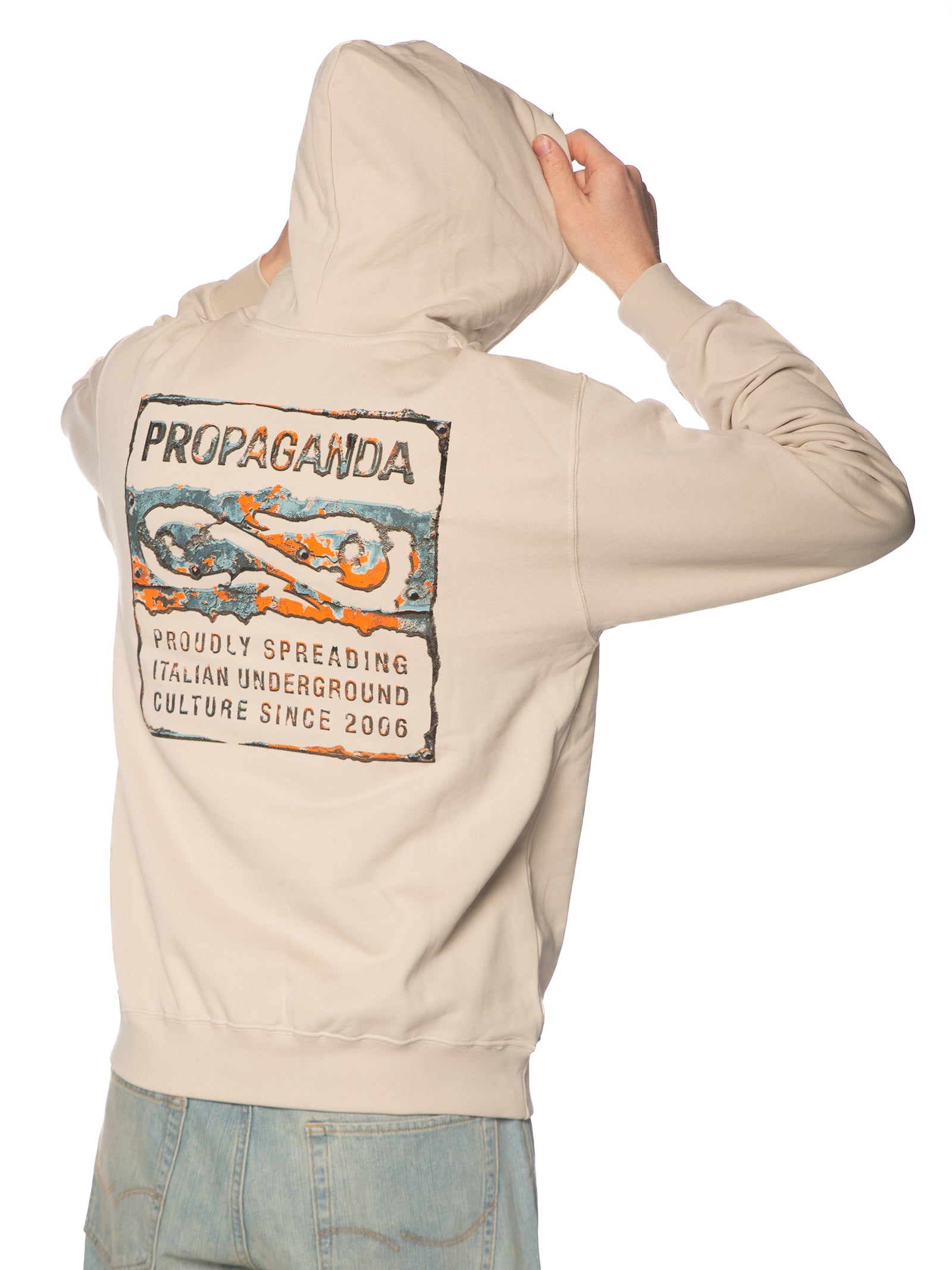 Felpa Propaganda Beige Label rust FE539 BEIGE PROPAGANDA 