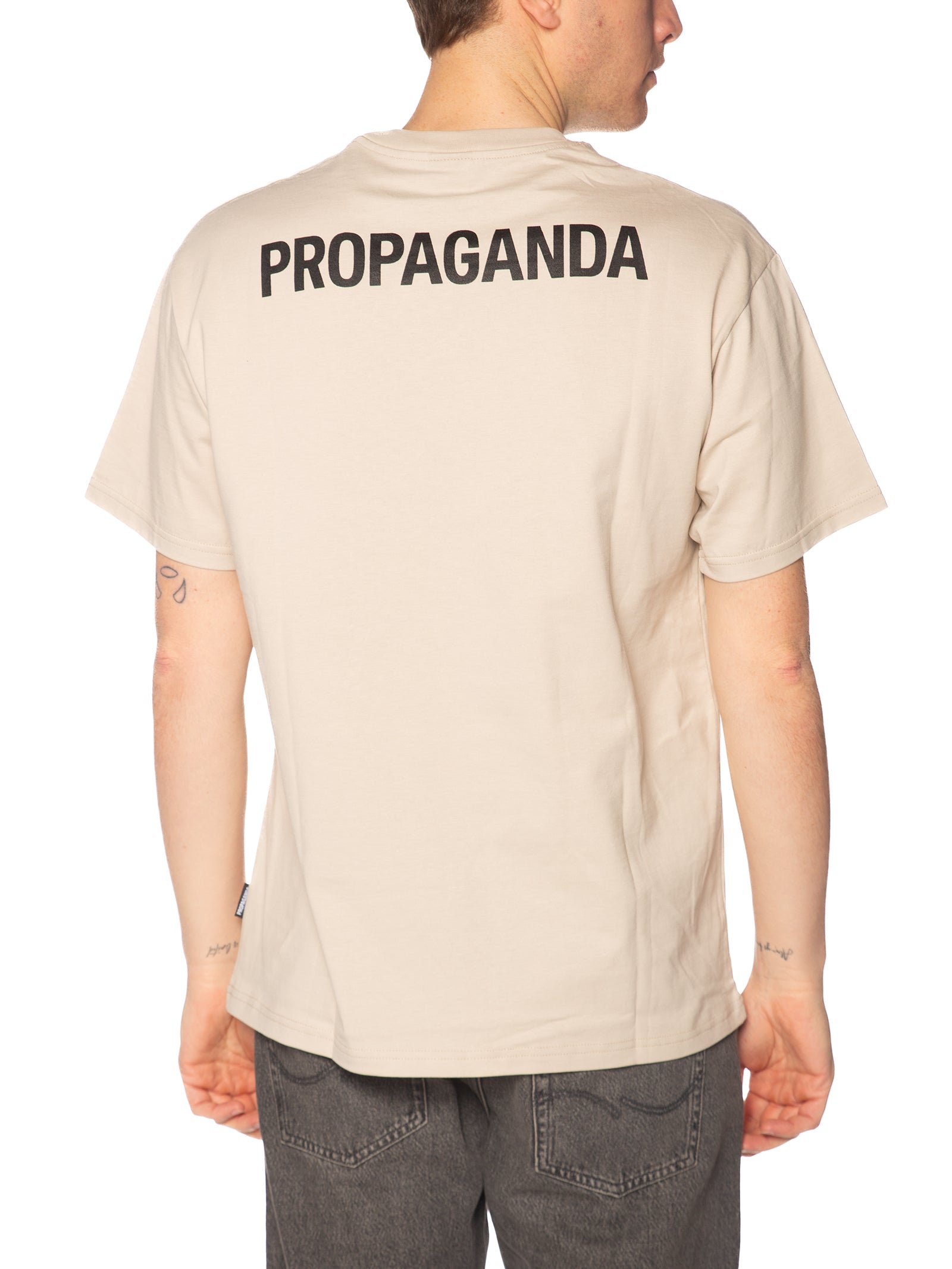 T-shirt Propaganda Beige Logo classic TS610 BEIGE PROPAGANDA 