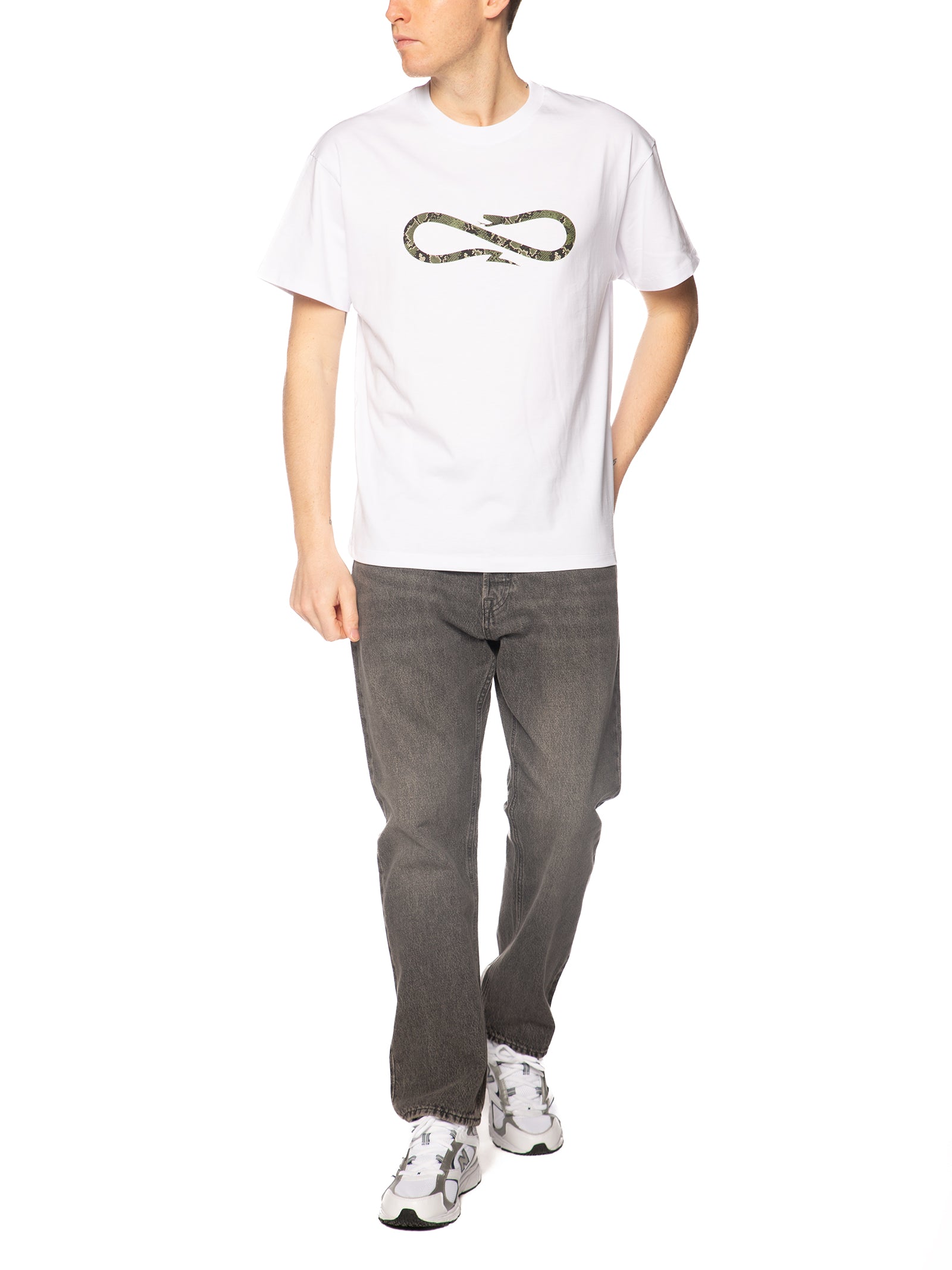 T-shirt Propaganda Bianco Logo python TS636 BIANCO PROPAGANDA 