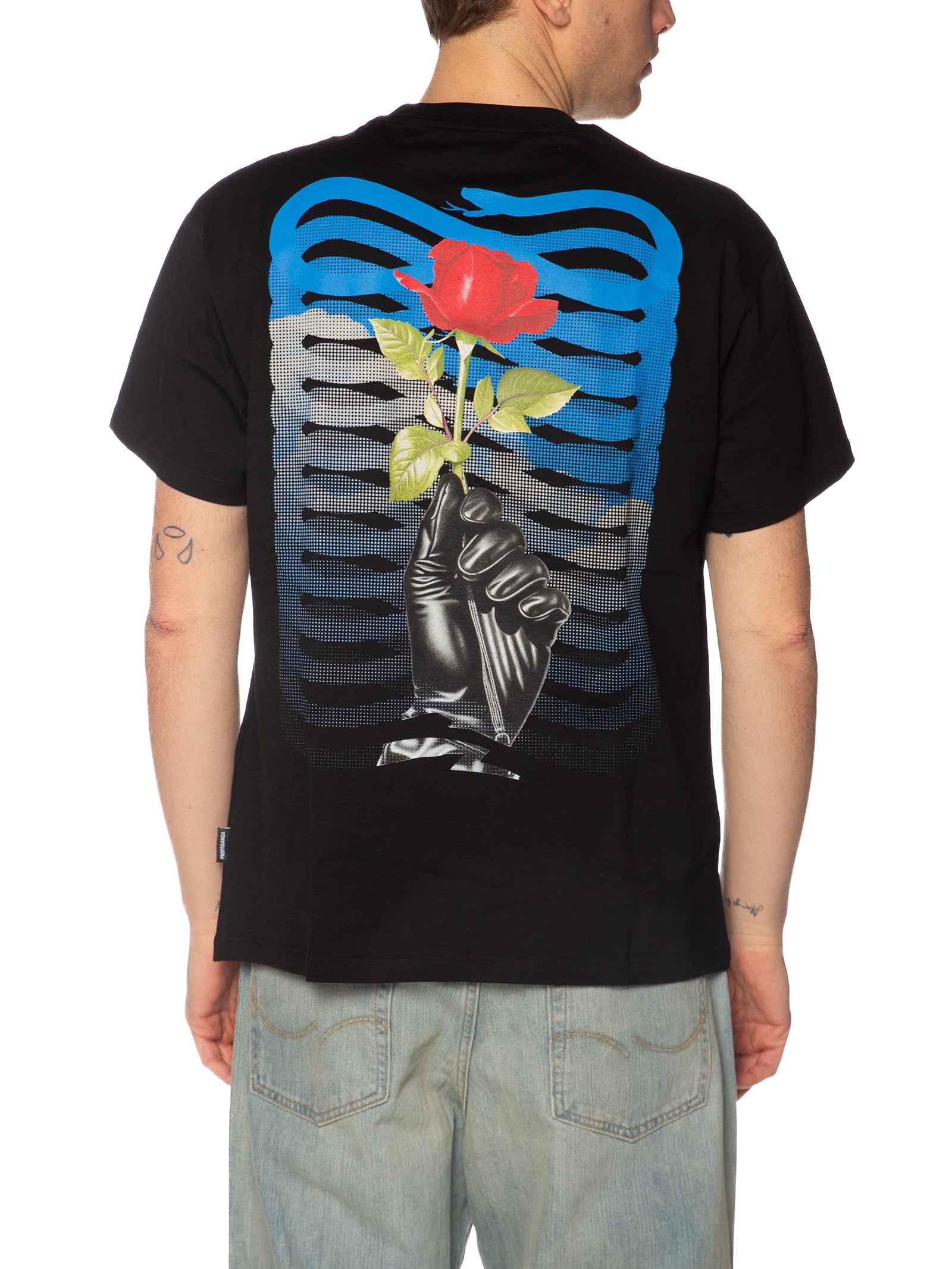 T-shirt Propaganda Nero Ribs Gentlemen TS673 NERO PROPAGANDA 