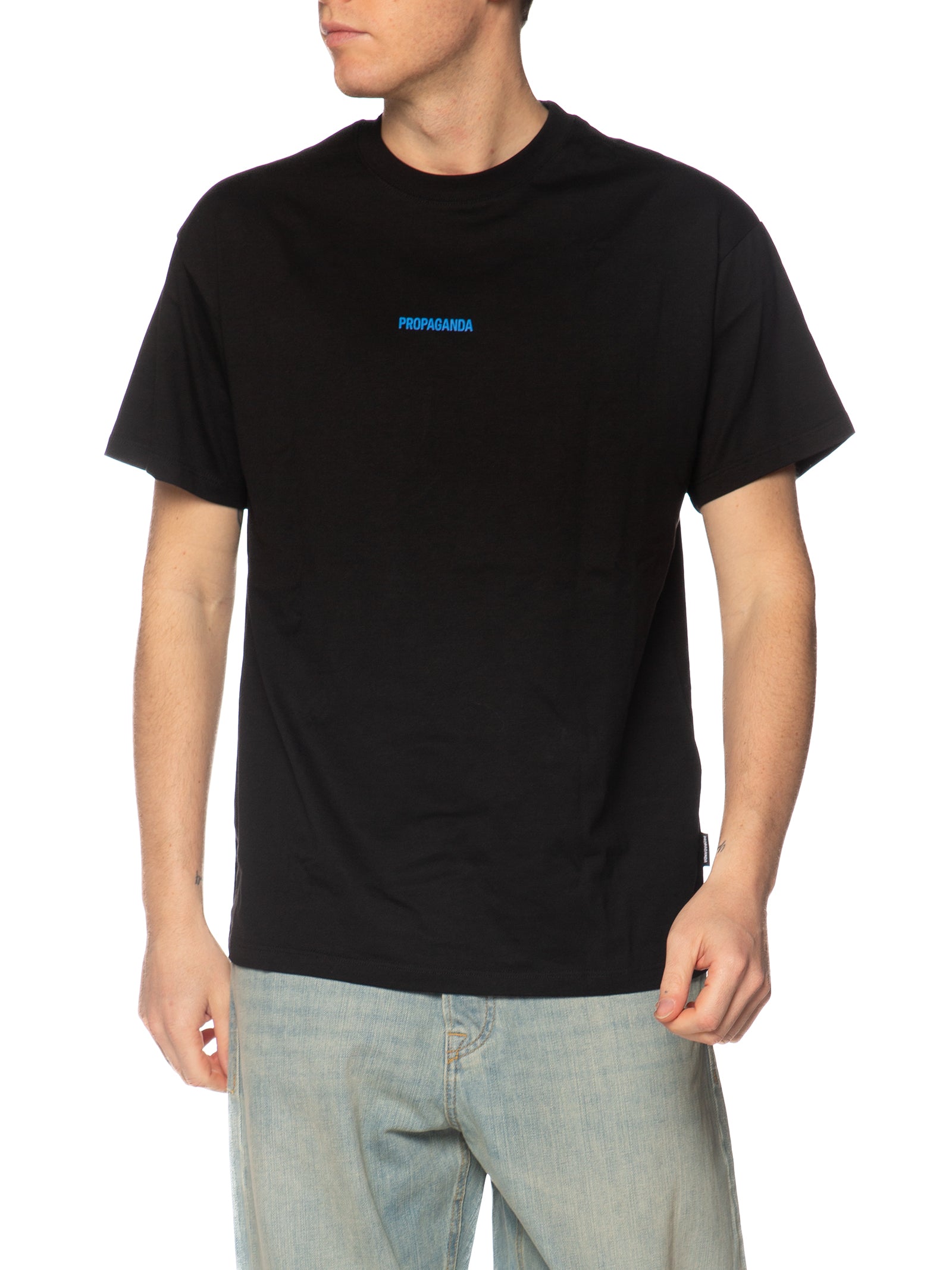 T-shirt Propaganda Nero Ribs Gentlemen TS673 NERO PROPAGANDA 