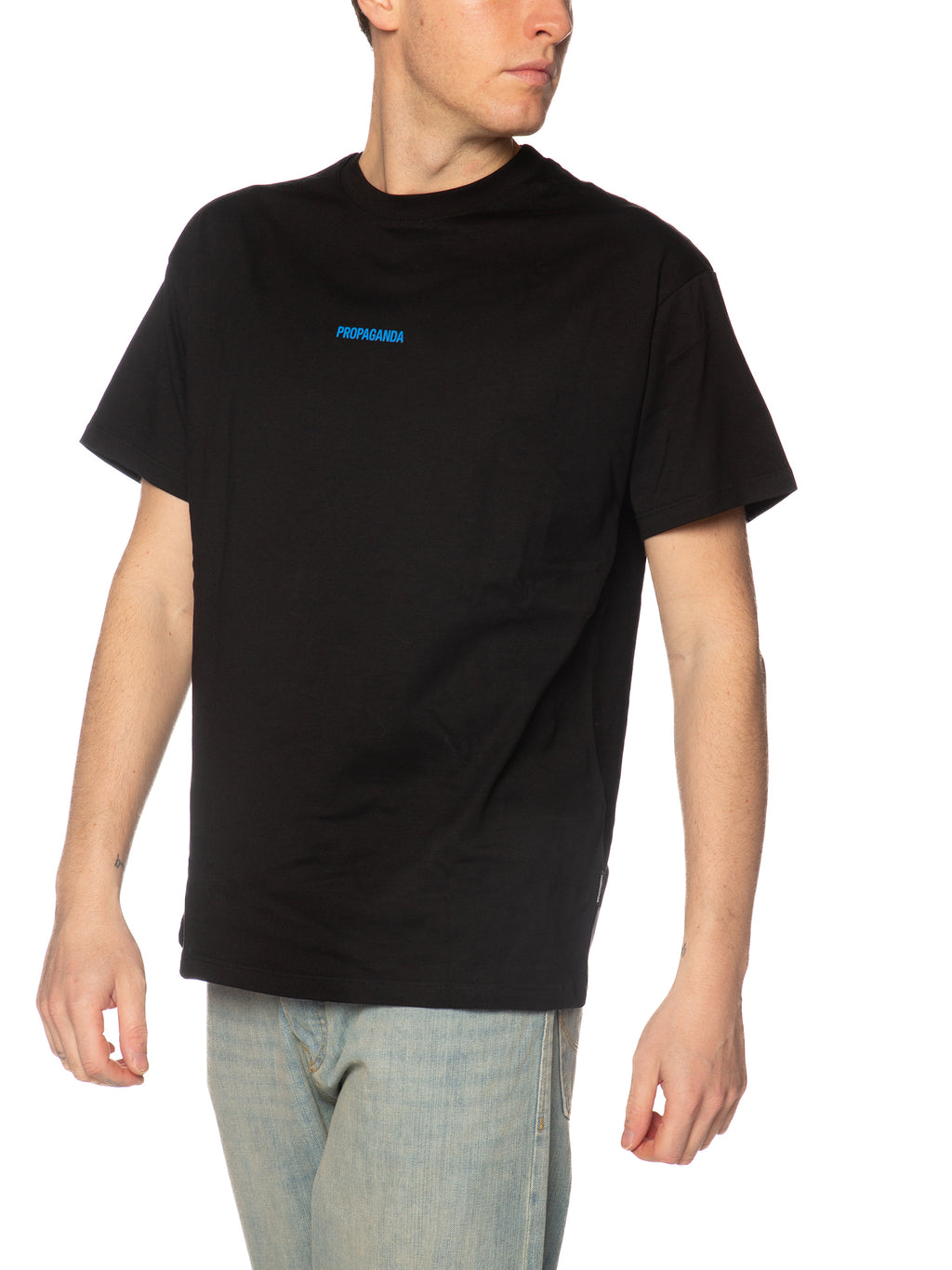T-shirt Propaganda Nero Ribs Gentlemen TS673 NERO PROPAGANDA 