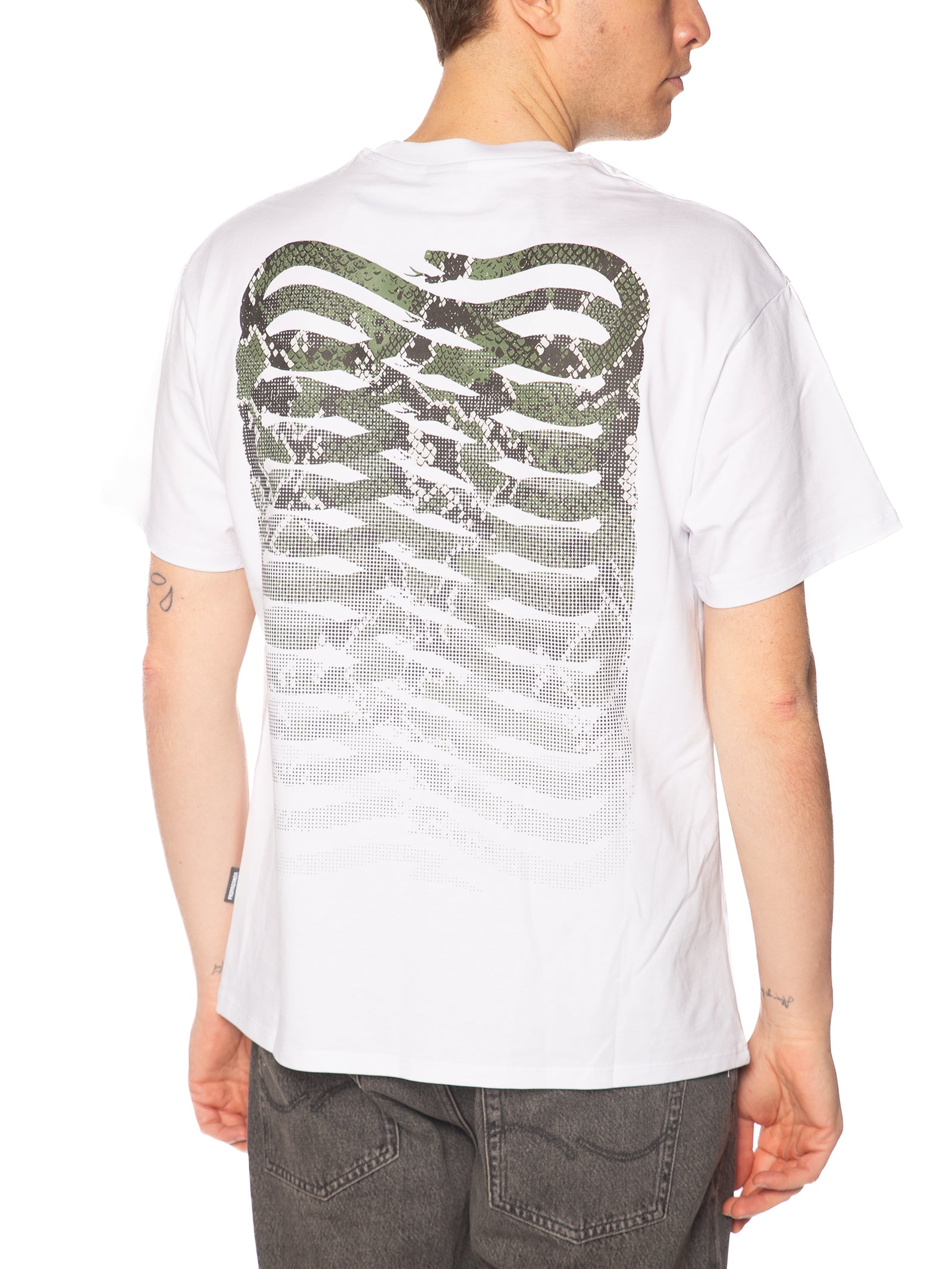 T-shirt Propaganda Bianco Ribs python TS679 BIANCO PROPAGANDA 