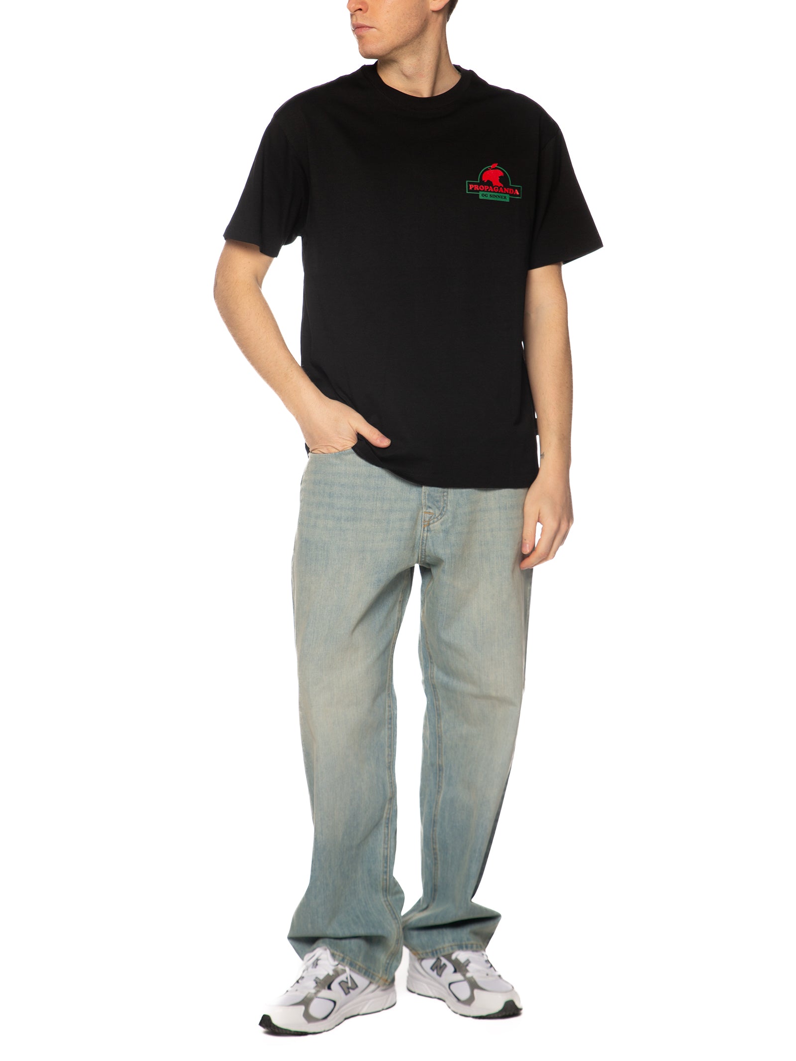 T-shirt Propaganda Nero Sinner TS726 NERO PROPAGANDA 