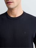T-shirt Replay Blu Basic logo piccolo M3097 067 REPLAY 