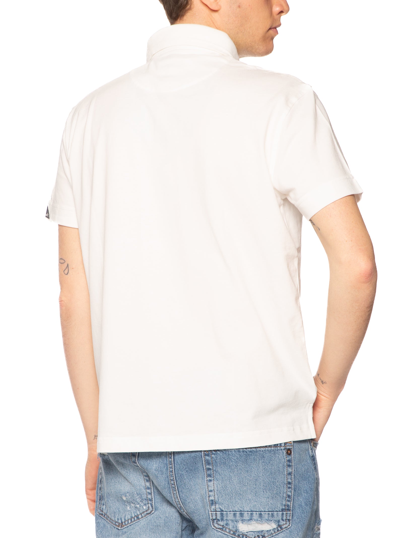 Polo Replay Bianco Logo manica corta M3431 011 REPLAY 