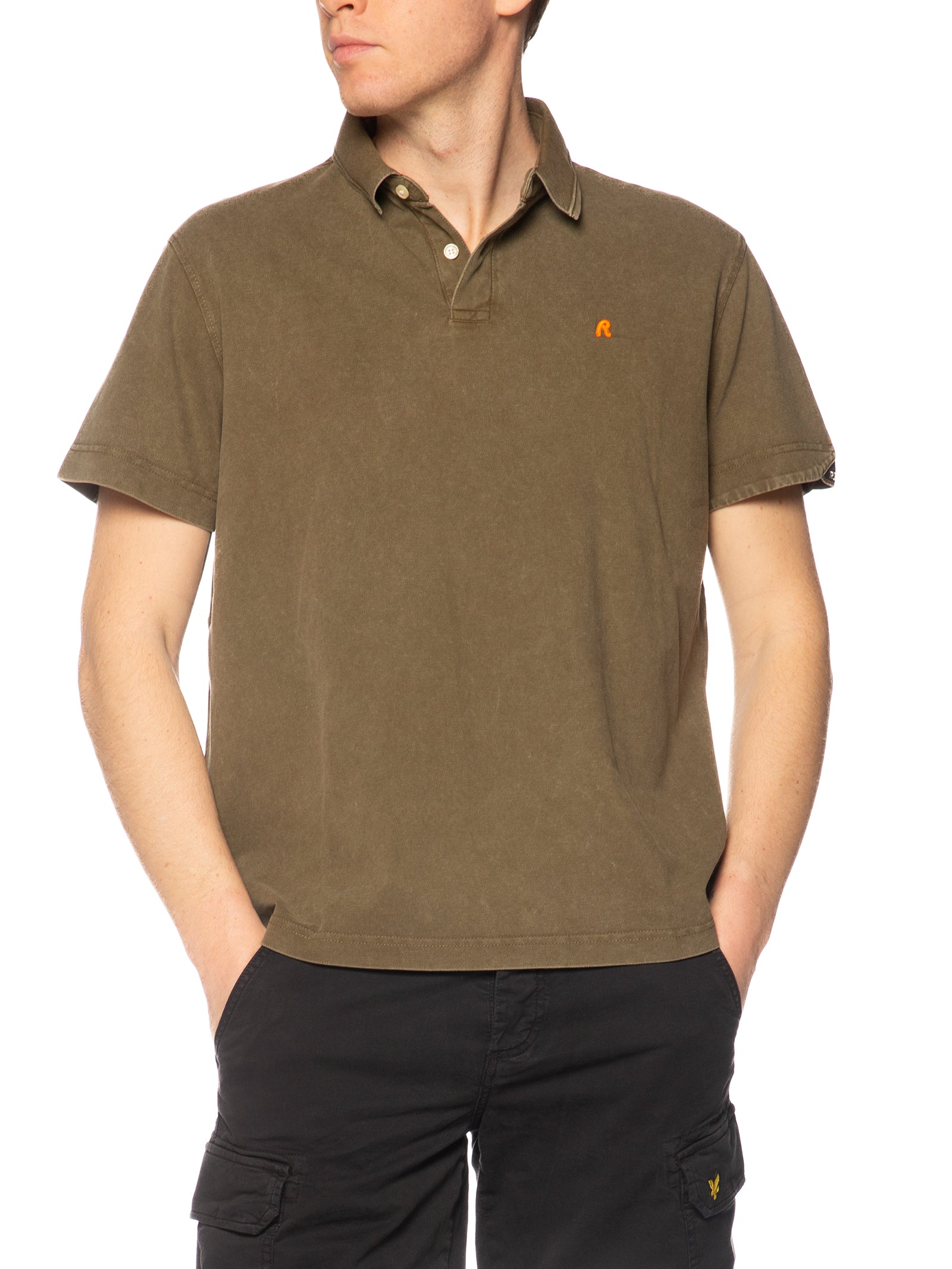 Polo Replay Verde Logo manica corta M3431A 949 REPLAY 