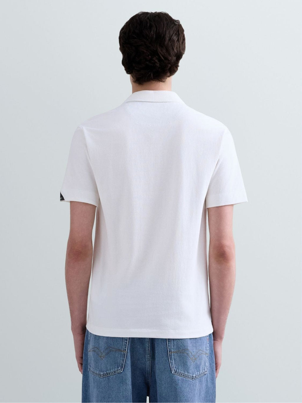 Polo Replay Bianco con logo M3465 011 REPLAY 
